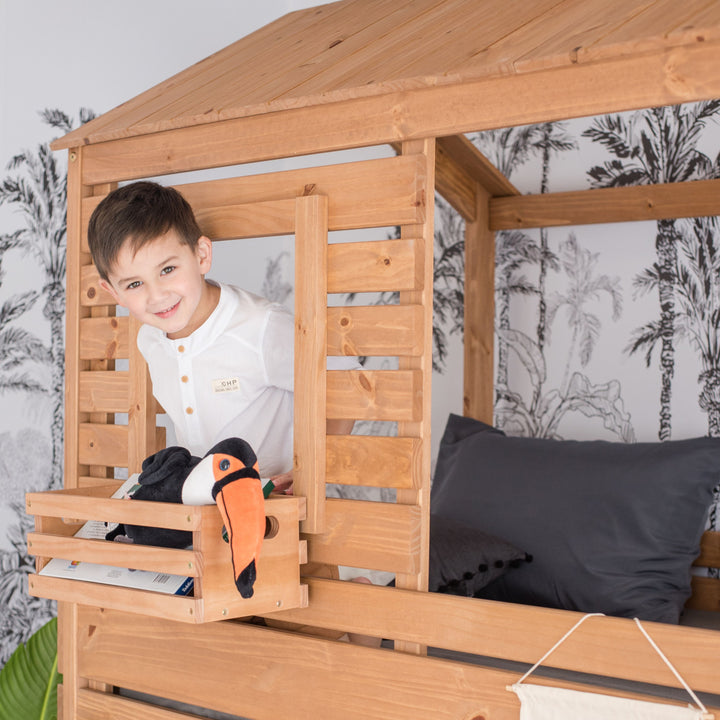 Solid Wood Bunk Bed in Hazelnut