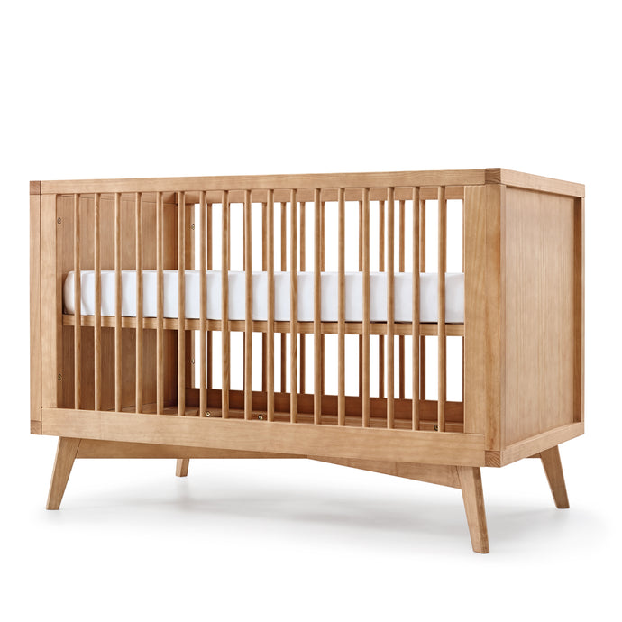 Solid Wood Baby Crib Modern, Natural Wood Baby Crib