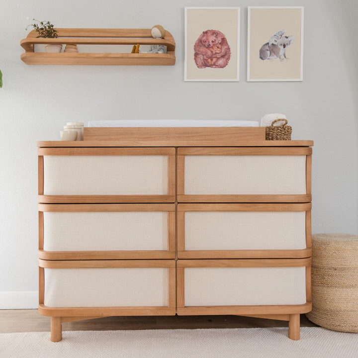 Samba 6 Drawer Dresser in Hazelnut