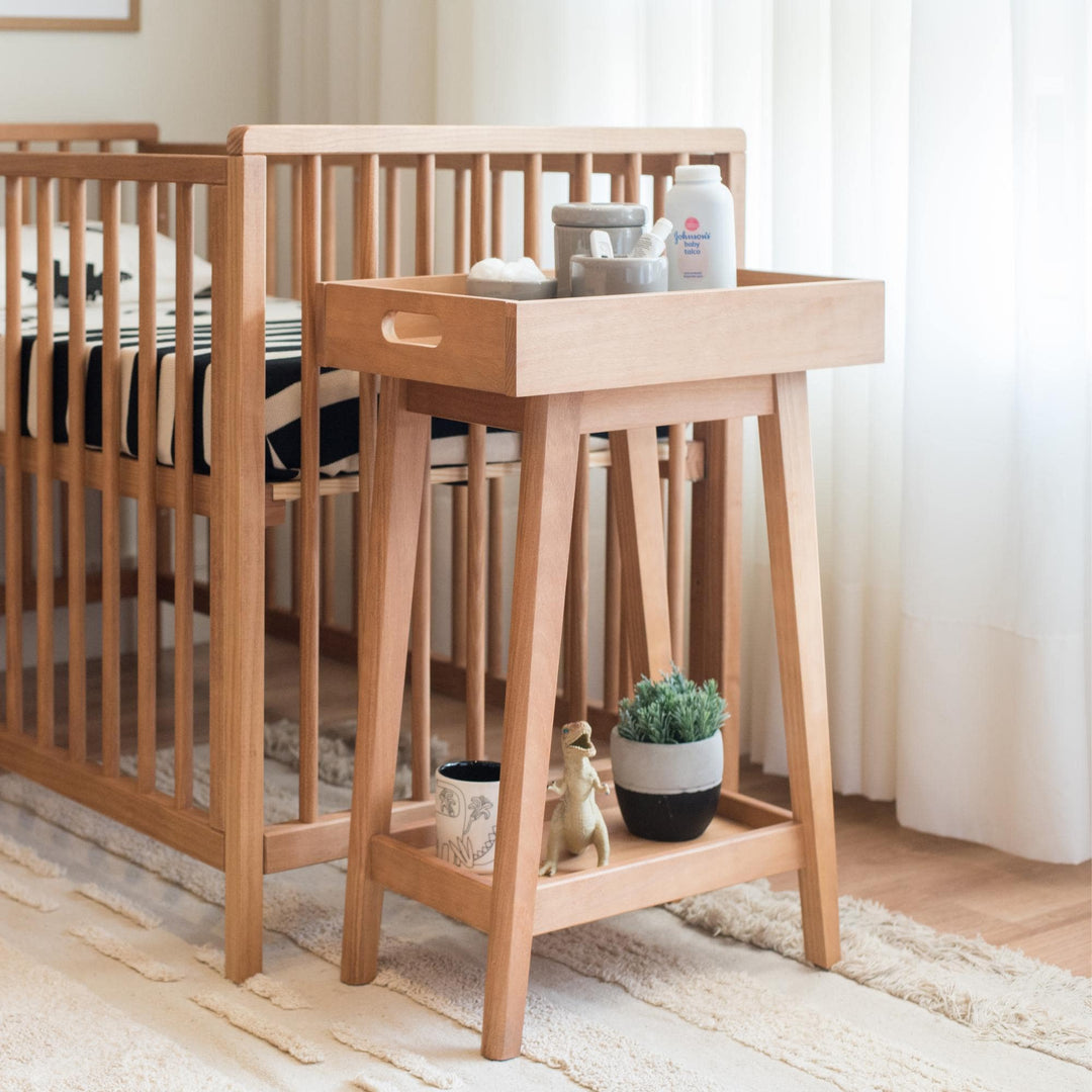 Retro Side Table in Hazelnut