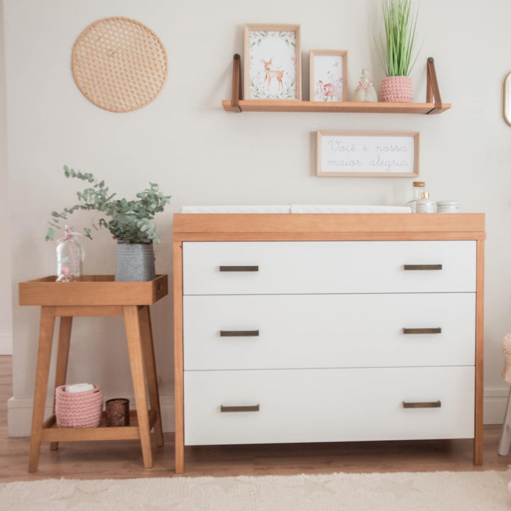 Retro Side Table in Hazelnut