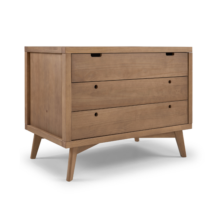 Retro 3 Drawer Dresser in Walnut