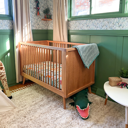 Retro baby deals crib